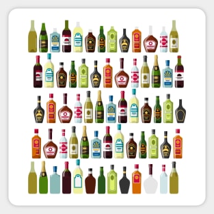Alcohol bottles Sticker